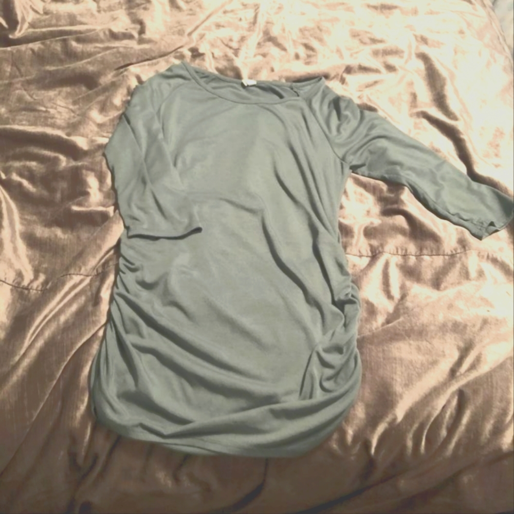 Maternity quarter sleeve shirt